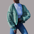 Damen Strickjacke mit lässigem Schnitt und voluminösen Ärmeln R&B