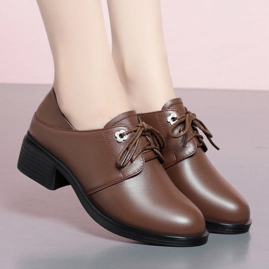 Damen Elegante Schnürschuhe mit Blockabsatz und modischem Detail R&B