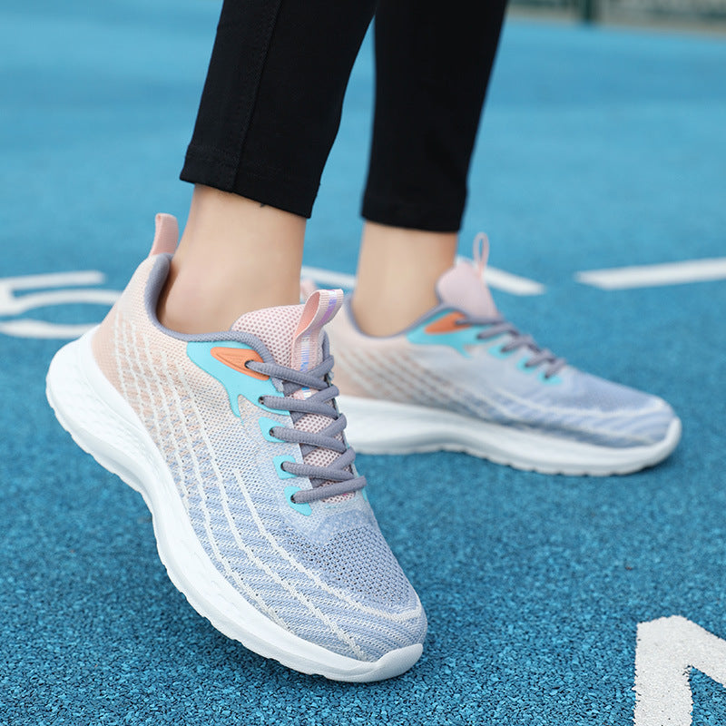 Damen Sportliche Lauf-Sneaker mit atmungsaktivem Mesh und dämpfender Sohle