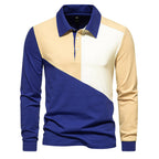 Herren Poloshirt mit modernem Farbblockdesign und komfortablem Schnitt