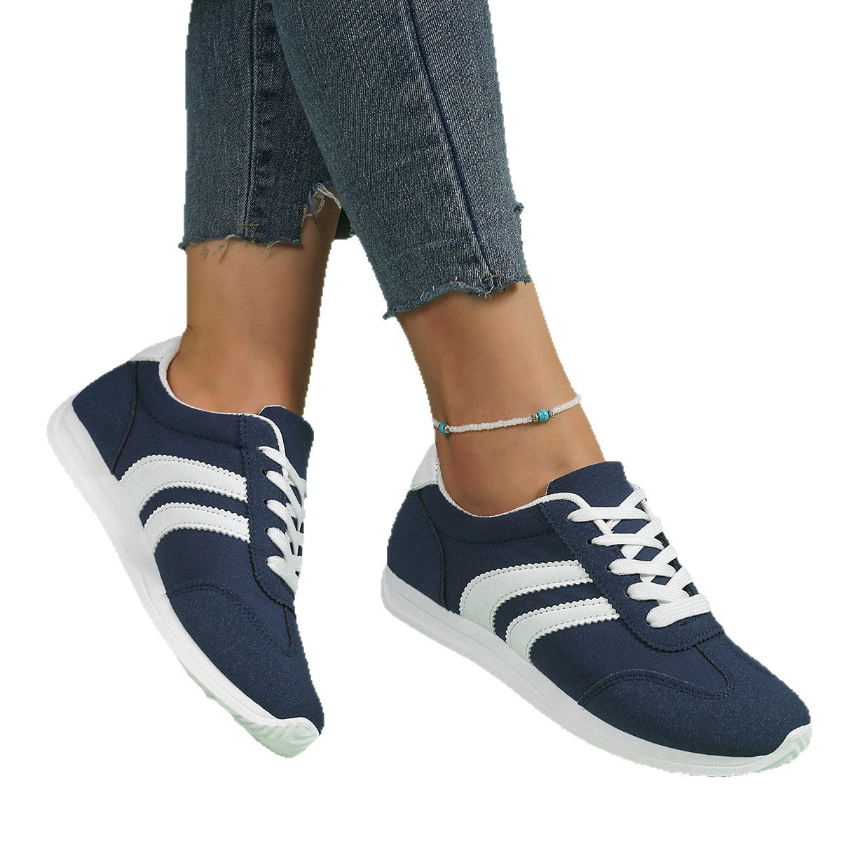 Damen Freizeit-Sneaker mit atmungsaktivem Obermaterial und bequemer Dämpfung R&B
