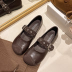 Damen Ballerinas mit verstellbarem Riemen und komfortabler Fußbettgestaltung R&B