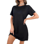 Damen T-Shirt-Kleid im lässigen Schnitt mit Rundhalsausschnitt R&B