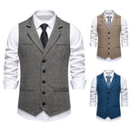 Herren elegante Weste mit geometrischem Muster