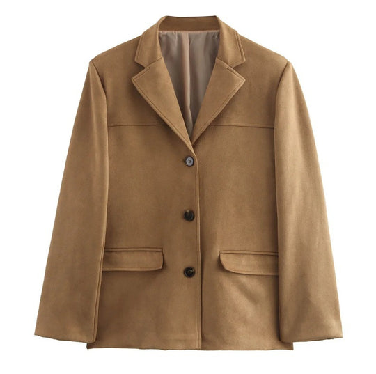 Damen Hochwertige Blazerjacke aus strukturiertem Material R&B