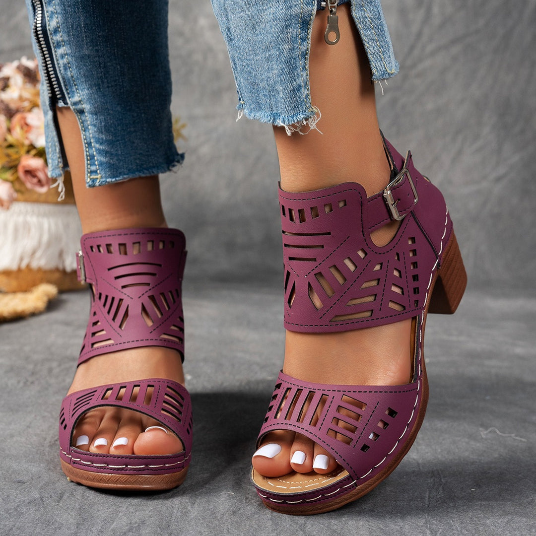 Damen Plateausandalen mit modischem Luftdurchlass R&B