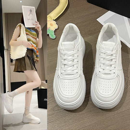 Damen modische Plateau-Sneaker mit atmungsaktivem Obermaterial und rutschfester Sohle R&B