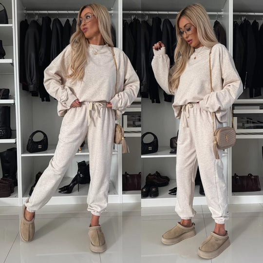 Damen entspannendes Sweat-Set mit hohem Komfort und weitem Schnitt R&B