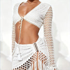 Damen Baderock und Strickjacke R&B