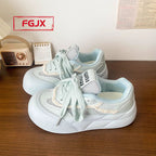 Damen Sportliche Sneakers mit atmungsaktivem Mesh und voluminöser Sohle