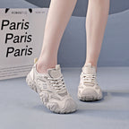 Damen Sportliche Chunky Sneakers mit atmungsaktiver Mesh-Oberfläche und rutschfester Sohle R&B