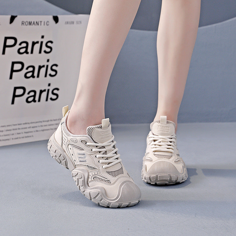 Damen Sportliche Chunky Sneakers mit atmungsaktiver Mesh-Oberfläche und rutschfester Sohle R&B
