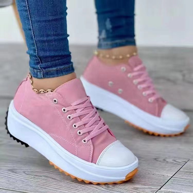 Damen Sportliche Plateausneaker mit modischem Kettenakzent R&B