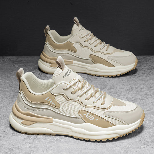 Damen sportliche und modische Sneakers mit rutschfester Laufsohle R&B