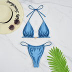Damen Triangel-Bikini mit glanzvollem Material R&B