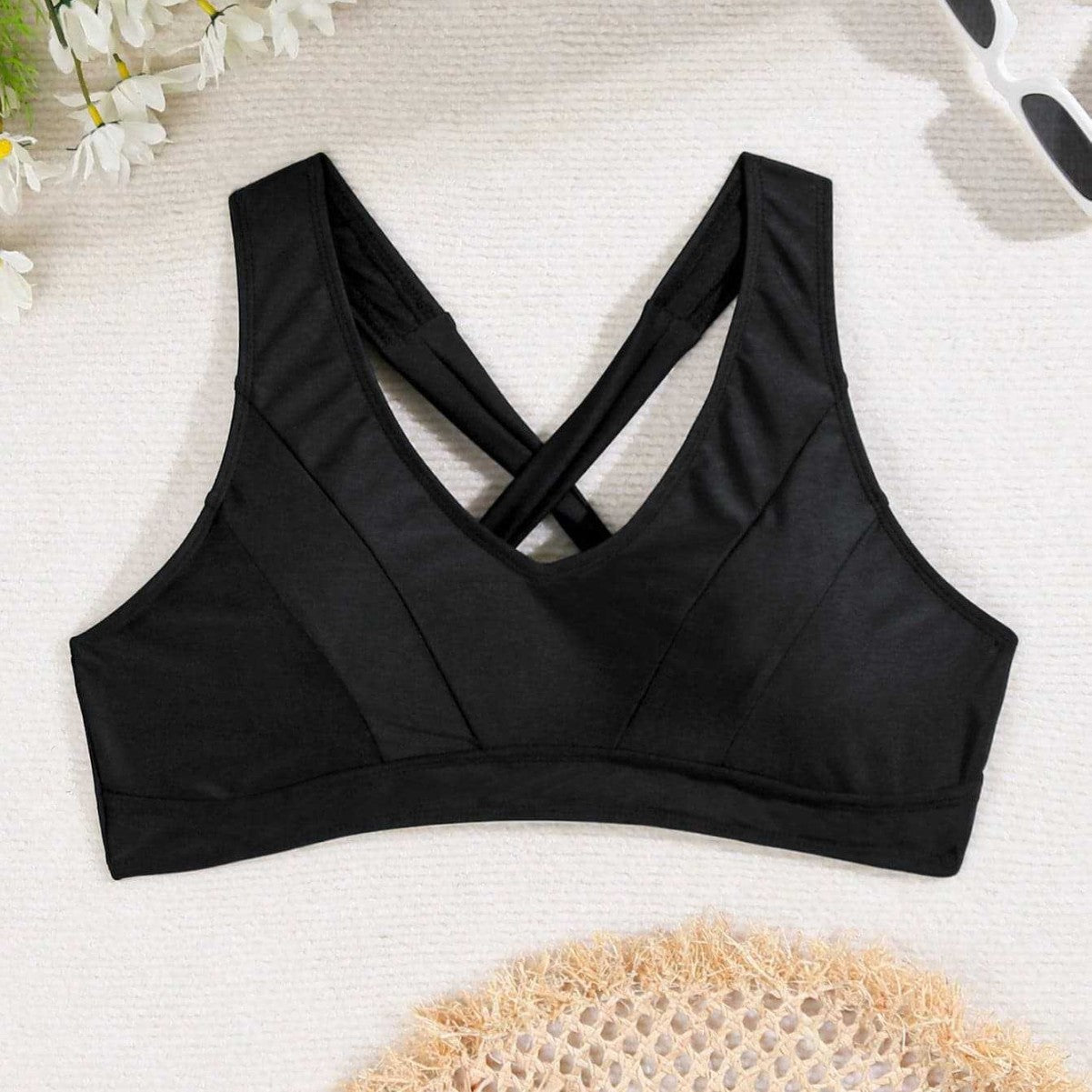 Damen Sport-Bikini-Oberteil mit elegantem Rückenschnitt R&B