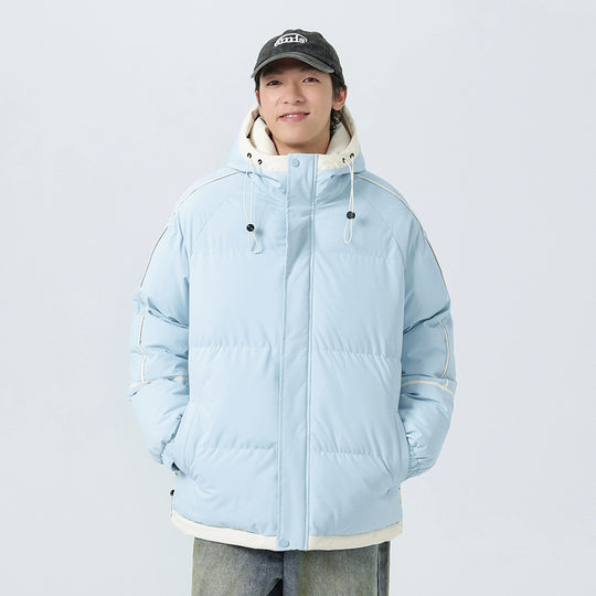 Herren modische Kapuzenjacke mit hochwertiger Füllung und funktionalen Taschen R&B