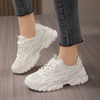 Damen Sportliche Sneakers mit atmungsaktiven und stoßdämpfenden Eigenschaften