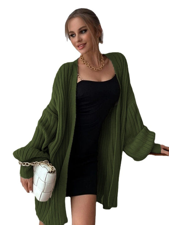 Damen Strickjacke mit oversized Silhouette und trendigem Rippmuster R&B