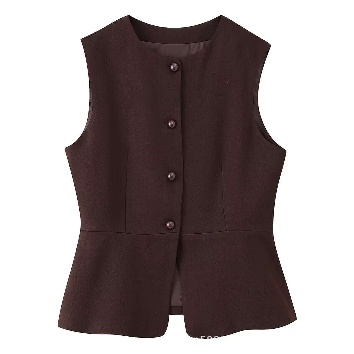 Damen ärmellose Blazer-Jacke
