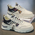 Damen modische Chunky Sneakers mit farbenfrohem Ethno-Muster R&B