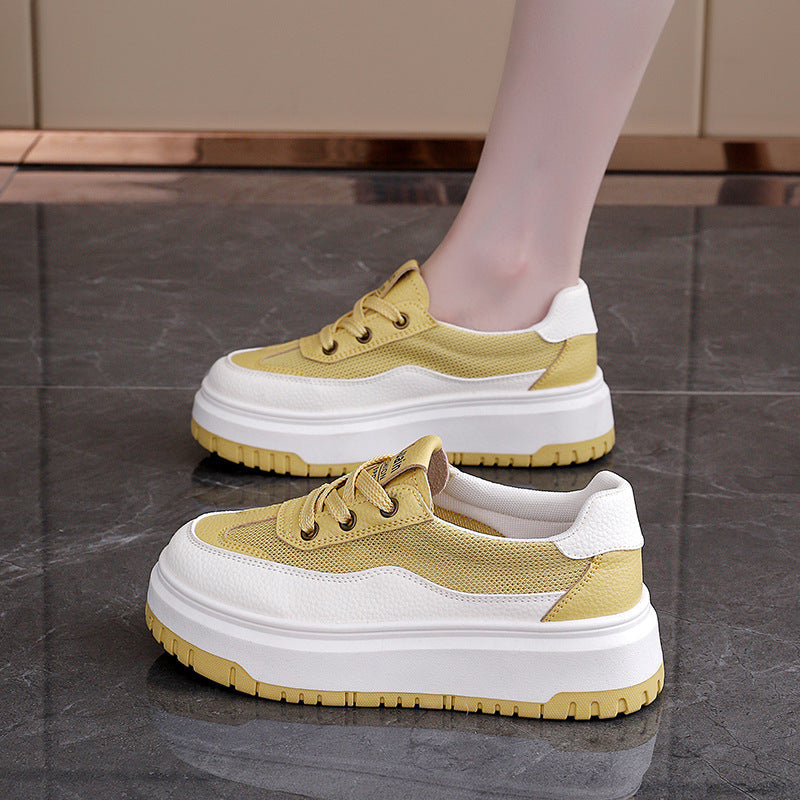 Damen Modische Sneakers mit atmungsaktivem Mesh-Obermaterial und stoßdämpfender Sohle R&B