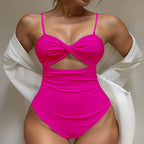 Damen Einteiliger Badeanzug mit raffiniertem Cut-Out-Design R&B