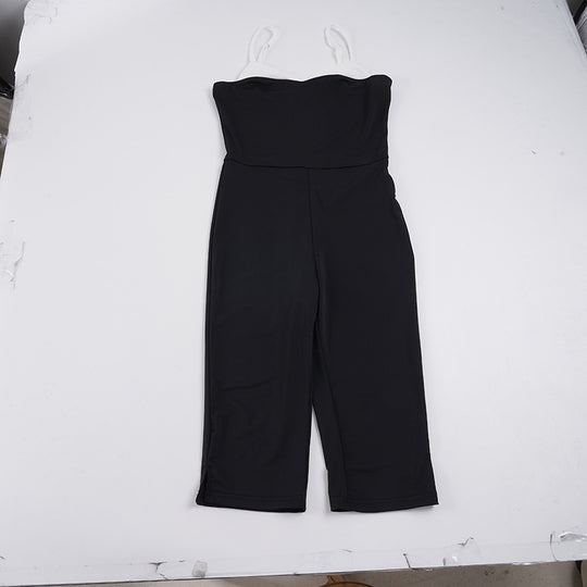 Damen Eleganter Jumpsuit mit trägerloser Silhouette und taillierter Passform R&B
