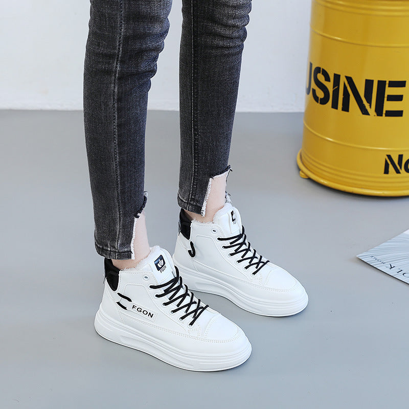 Damen Hohe Sneakers mit kuscheligem Innenfutter und sportivem Design R&B