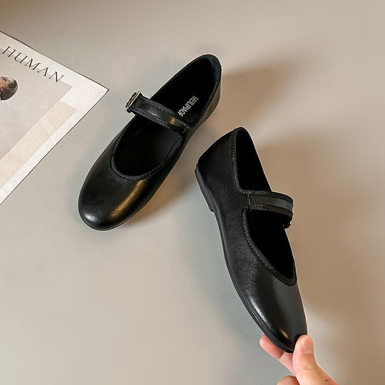 Damen elegante Ballerinas mit modischem Riemchen R&B