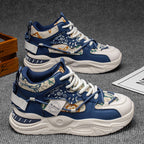 Damen Sportliche High-Top Sneakers mit modischem Ethno-Muster und innovativer Sohlentechnologie