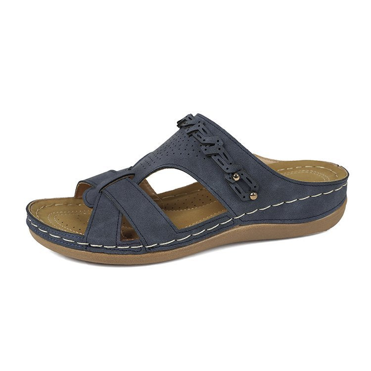 Damen Komfortable Riemchen-Sandalen mit elegantem Design und gepolsterter Sohle R&B