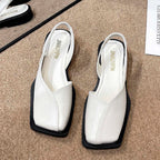 Damen Elegante Riemchen-Sandalen mit quadratischer Zehenpartie und flexibler Sohle R&B