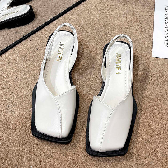 Damen Elegante Riemchen-Sandalen mit quadratischer Zehenpartie und flexibler Sohle R&B
