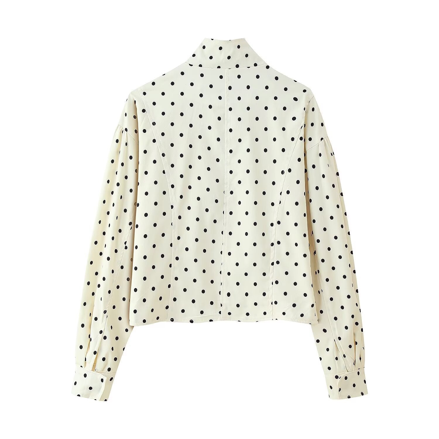 Damen cropped Steppjacke mit modernem Polka-Dots-Design R&B