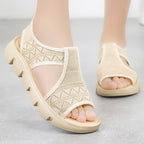 Damen Komfortable Sandalen mit rutschfester Sohle und elastischem Obermaterial