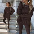 Damen Oversized Sweatshirt mit weitem Schnitt und strukturierten Ärmeln R&B