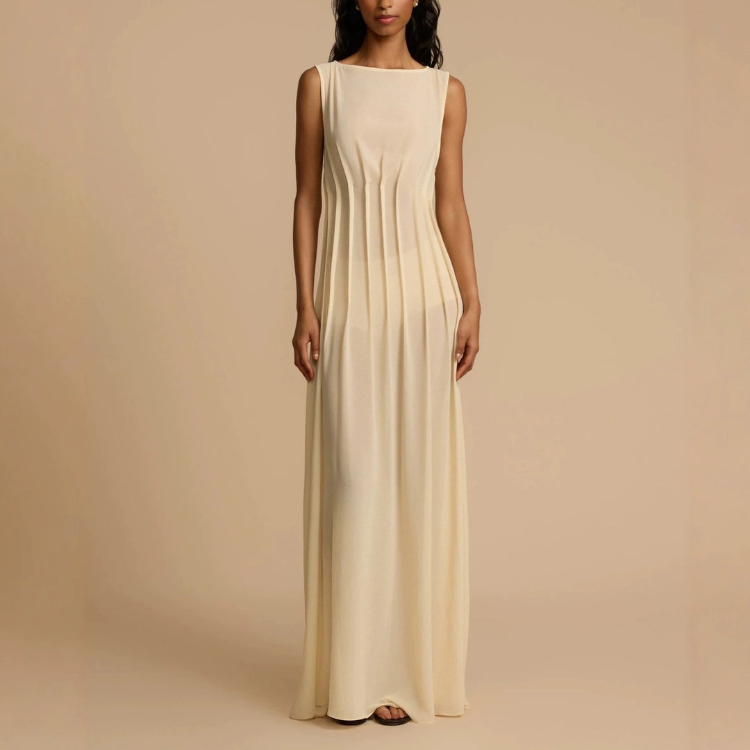 Damen Langes Abendkleid mit raffinierten Falten R&B