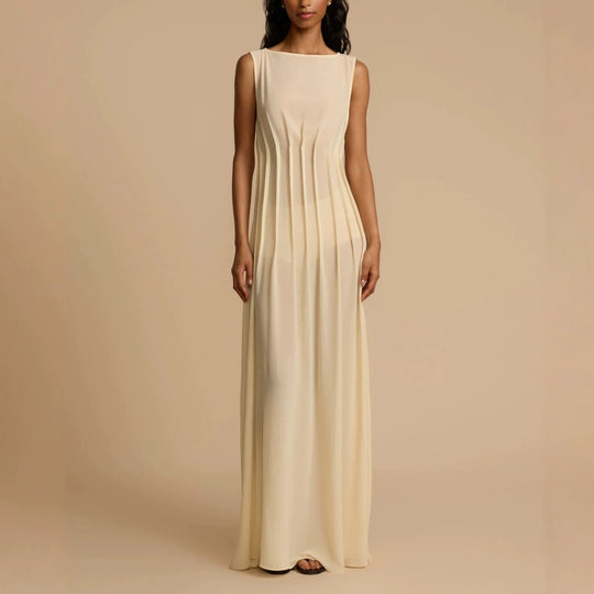 Damen Langes Abendkleid mit raffinierten Falten R&B