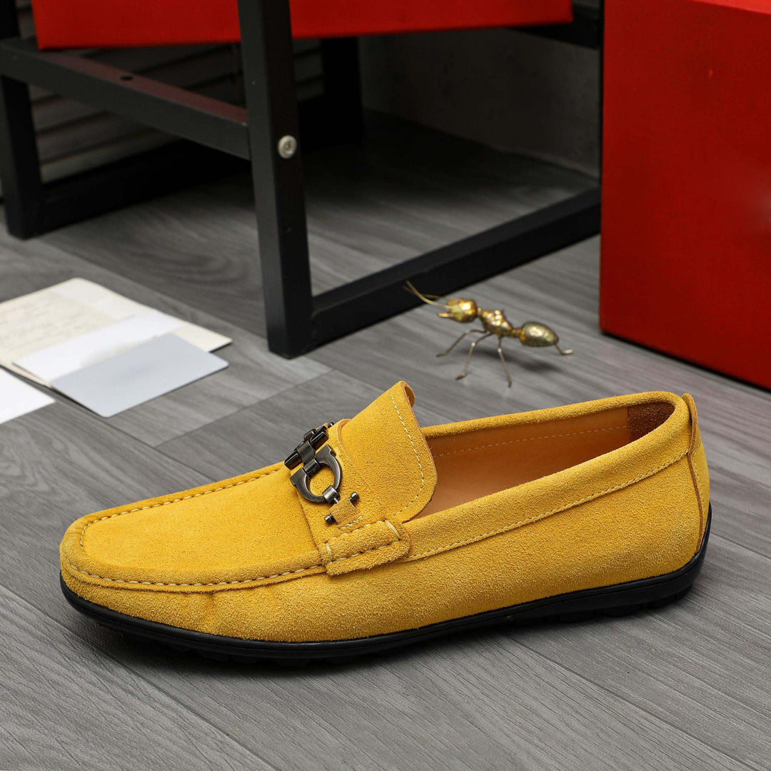 Damen Mokassin mit modischem Zierdetail aus hochwertigem Wildleder R&B
