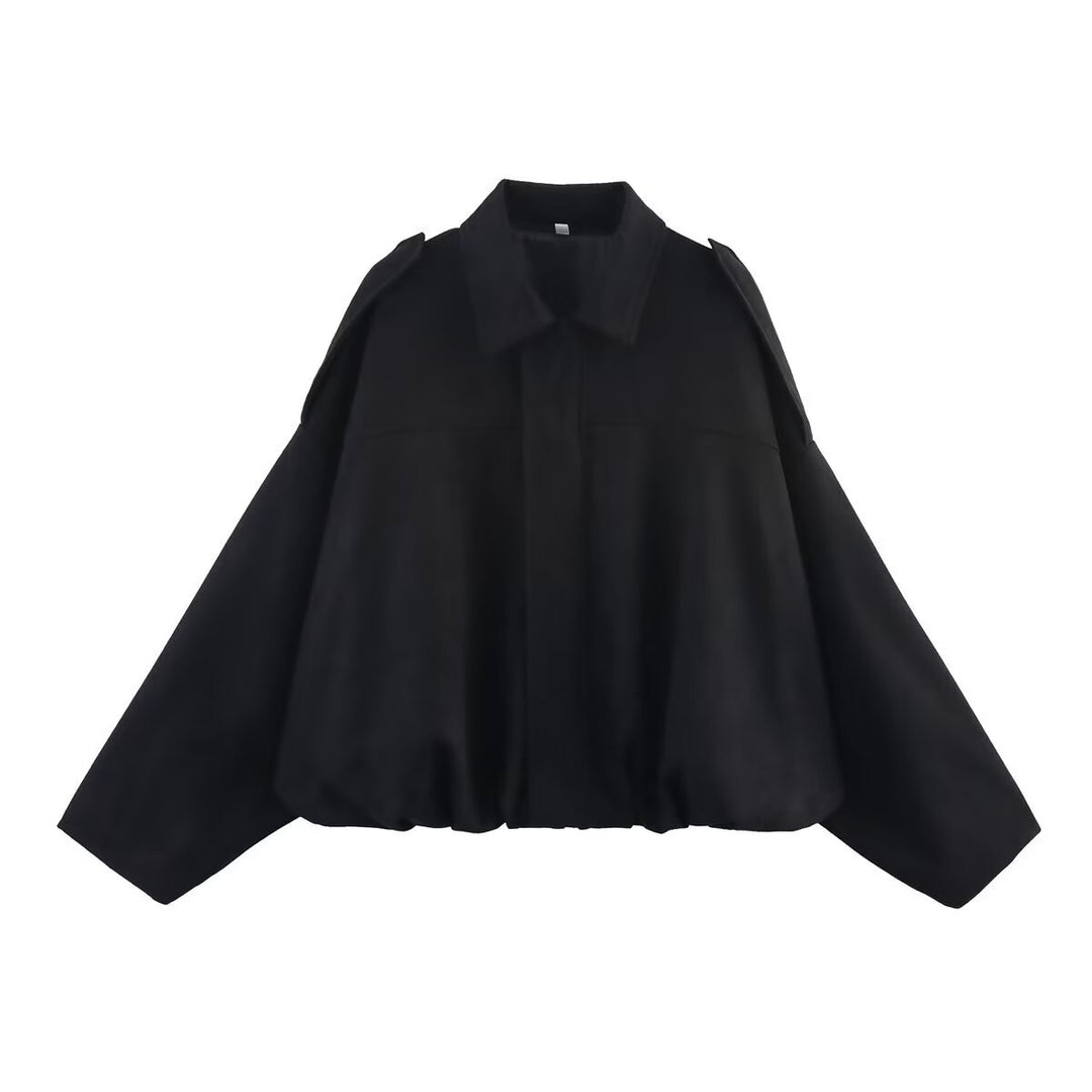 Damen elegante Oversized-Jacke im modernen Look mit raffiniertem Schnitt R&B