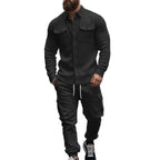 Herren nan Overshirt-Jacke im urbanen Utility-Look mit aufgesetzten Brusttaschen R&B