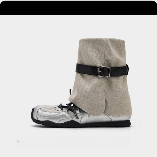 Damen Komfortable und wasserdichte Stiefel mit verstellbarem Schnallenverschluss R&B