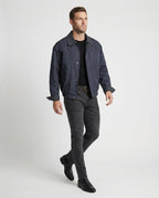 Herren wattierte Oversize-Bomberjacke mit verdecktem Reißverschluss und elastischem Saum R&B