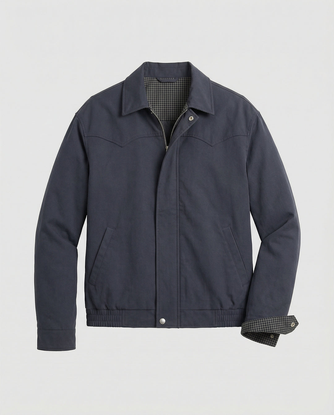 Herren wattierte Oversize-Bomberjacke mit verdecktem Reißverschluss und elastischem Saum R&B