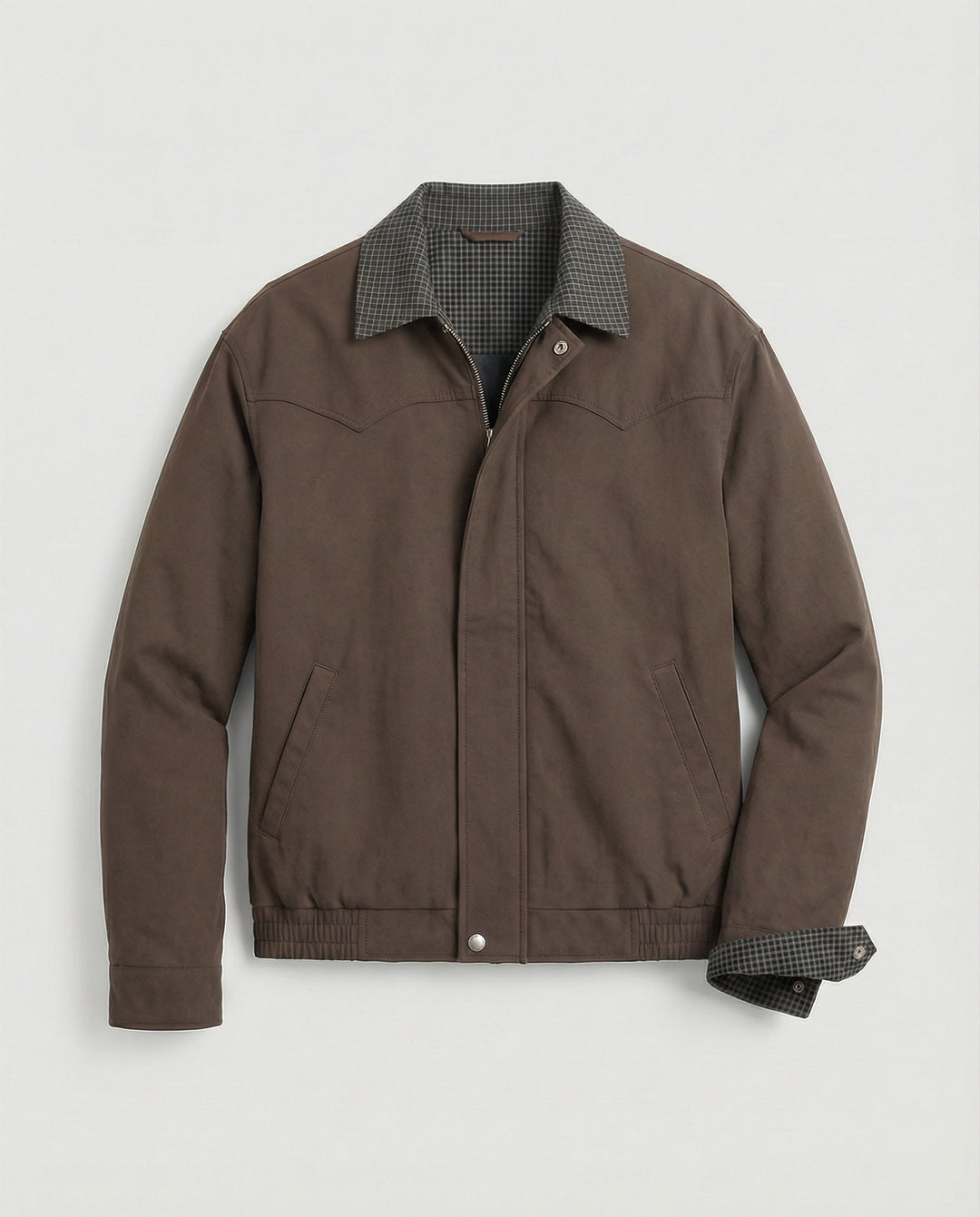 Herren wattierte Oversize-Bomberjacke mit verdecktem Reißverschluss und elastischem Saum R&B