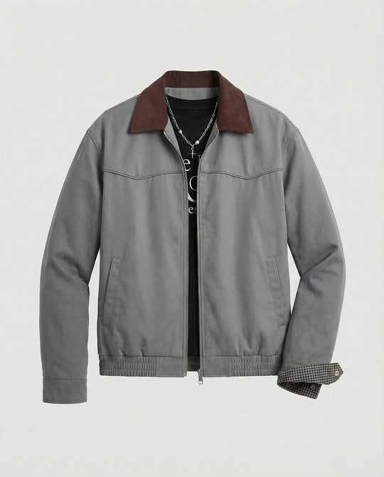Herren wattierte Oversize-Bomberjacke mit verdecktem Reißverschluss und elastischem Saum R&B