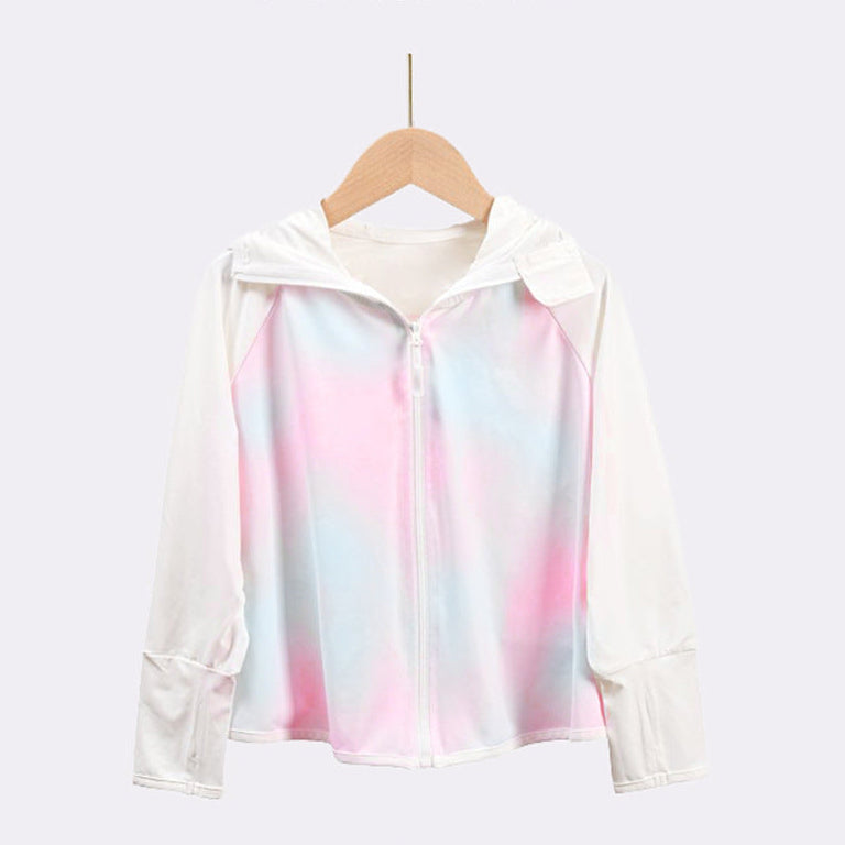 Mädchen funktionale UV-Schutzjacke mit Kapuze R&B