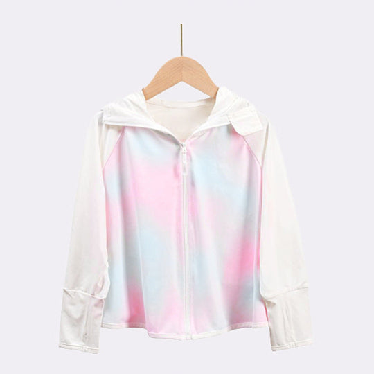 Mädchen funktionale UV-Schutzjacke mit Kapuze R&B