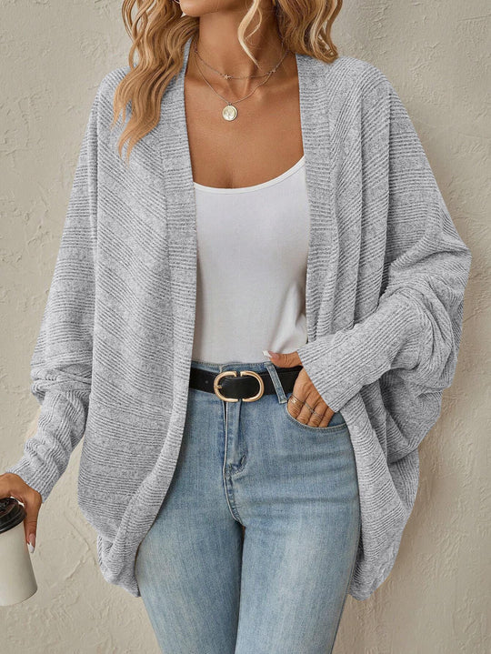 Damen Oversized Strickjacke mit großzügigem Schnitt und feiner Textur R&B